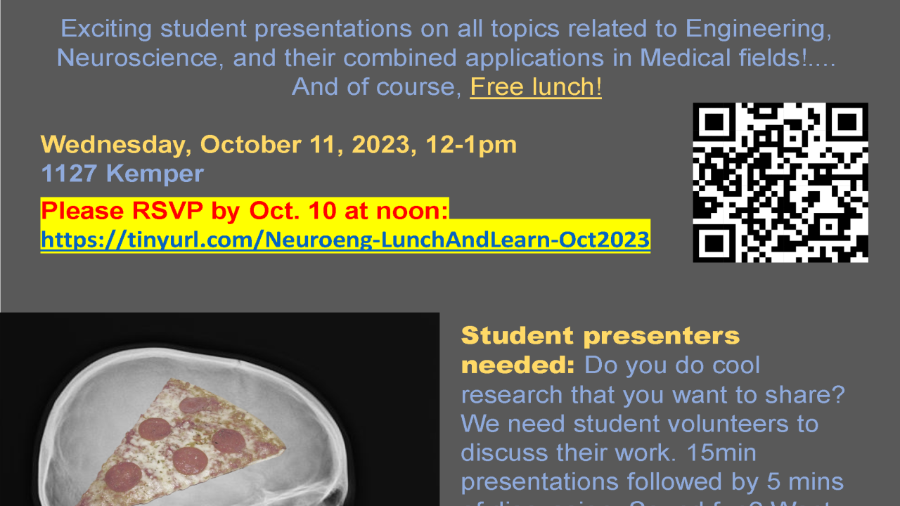 Neuroeng Lunch and Learn flyer
