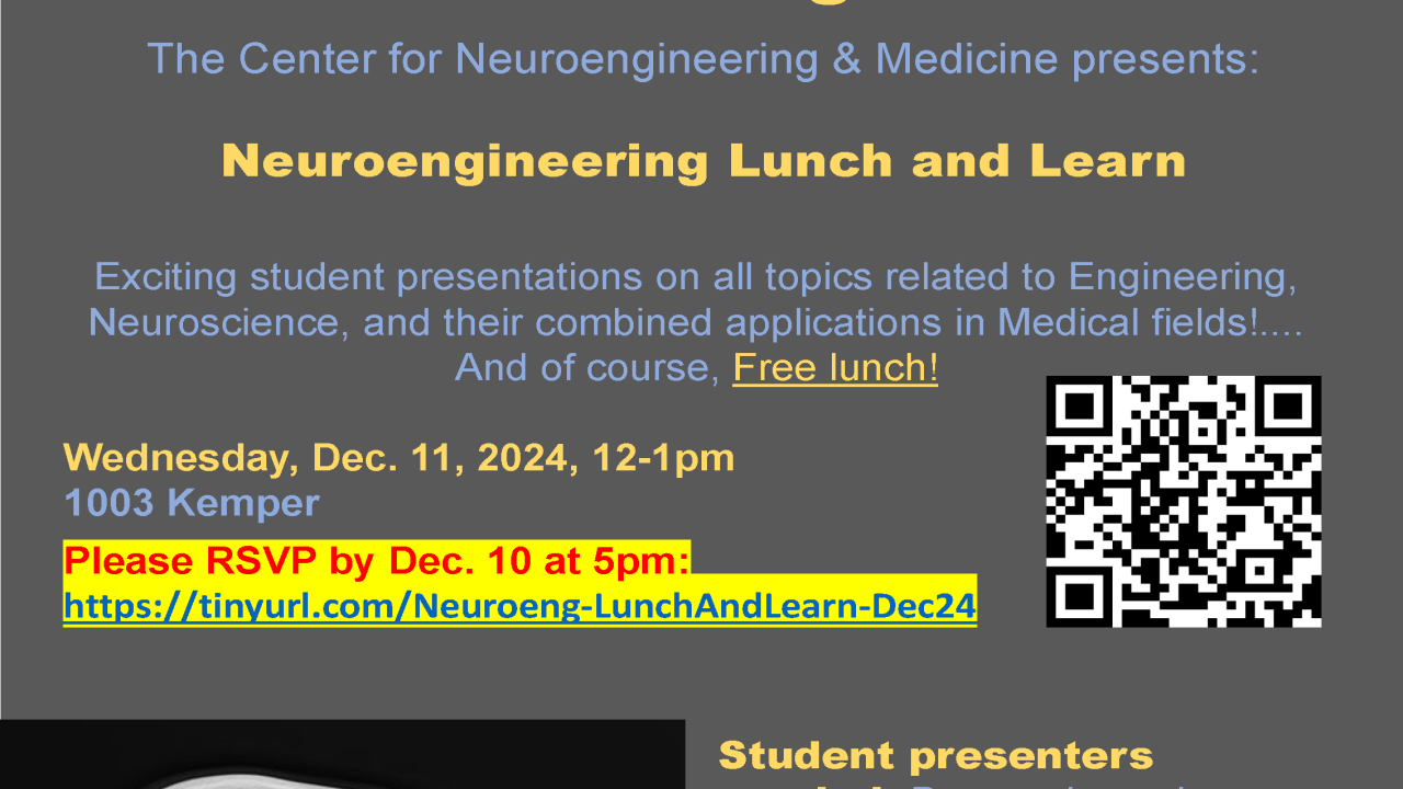 Neuroeng Lunch and Learn flyer