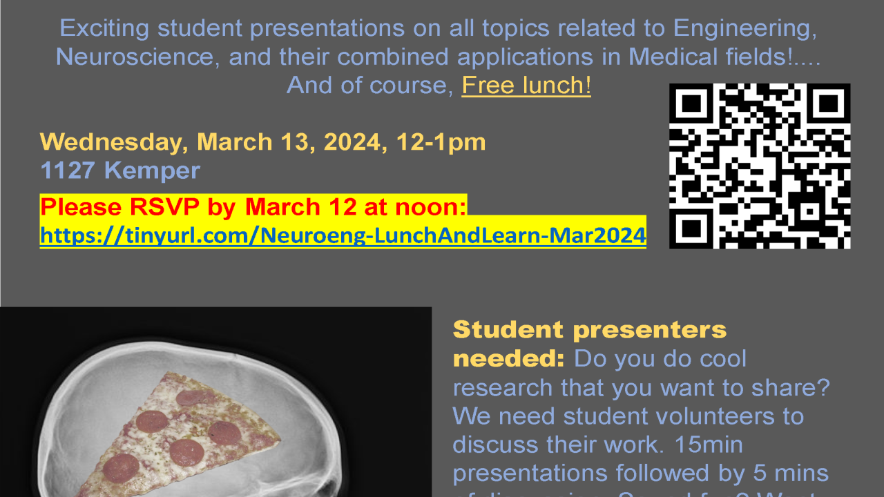 Neuroeng Lunch and Learn flyer