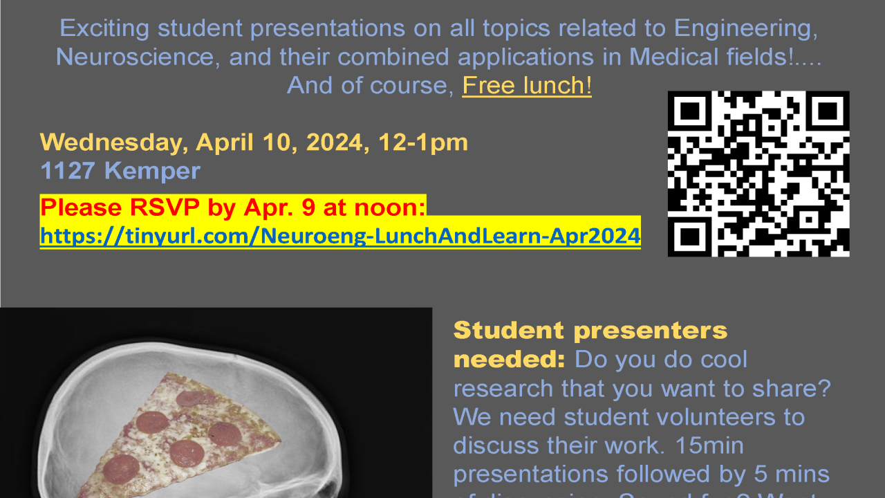Neuroeng Lunch and Learn flyer