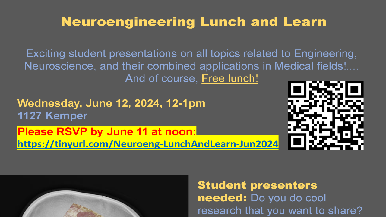 Neuroeng Lunch and Learn flyer