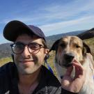 Jacob Roshgadol and his dog