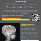 Neuroeng Lunch and Learn flyer