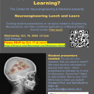 Neuroeng Lunch and Learn flyer